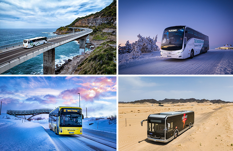 خضعت الحافلات E18PRO و U12 و E11PRO و C12E و T15E لاختبارات تحدي شديدة في كازاخستان والنرويج والمملكة العربية السعودية وأستراليا وفنلندا، مما يبرز الأداء القوي لمركبات Yutong الكهربائية.