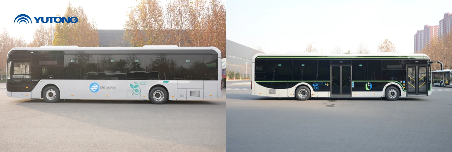 حافلة Yutong ZK6126HG بحل عالي الاعتمادية وذو قيمة متميزة تواصل خدمة شبكة تشغيل النقل الحضري في السعودية